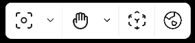 Upper toolbar: view and navigation tools with 2D and Scenery dropdown